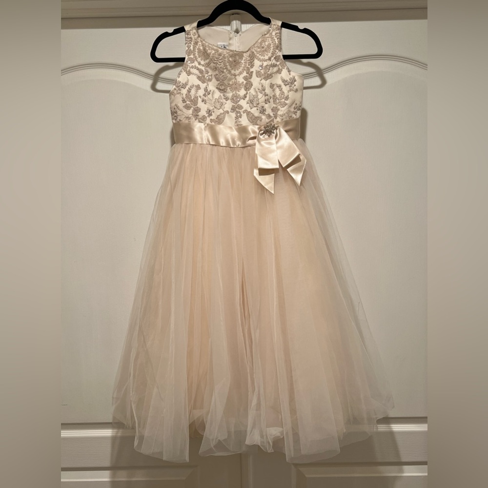 Beautiful champagne kids gown